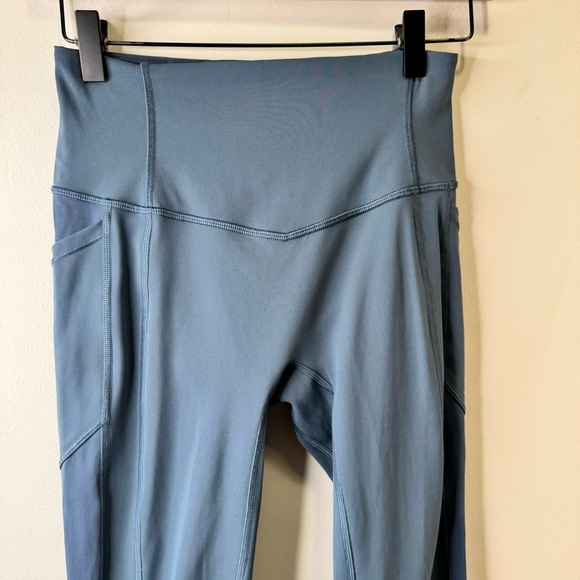 Lululemon All The Right Places Crop Blue Leggings Size 4 - Picture 10 of 14